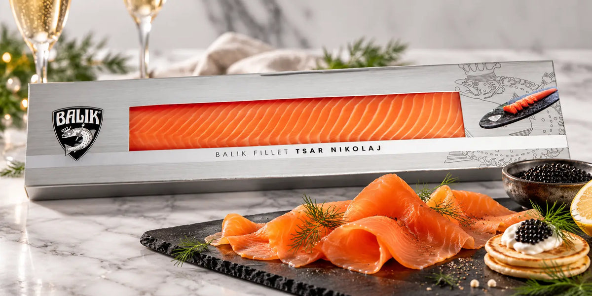 BALIK Fillet Tsar Nikolaj - or four – A Legendary Salmon Delicacy Santos Gourmet