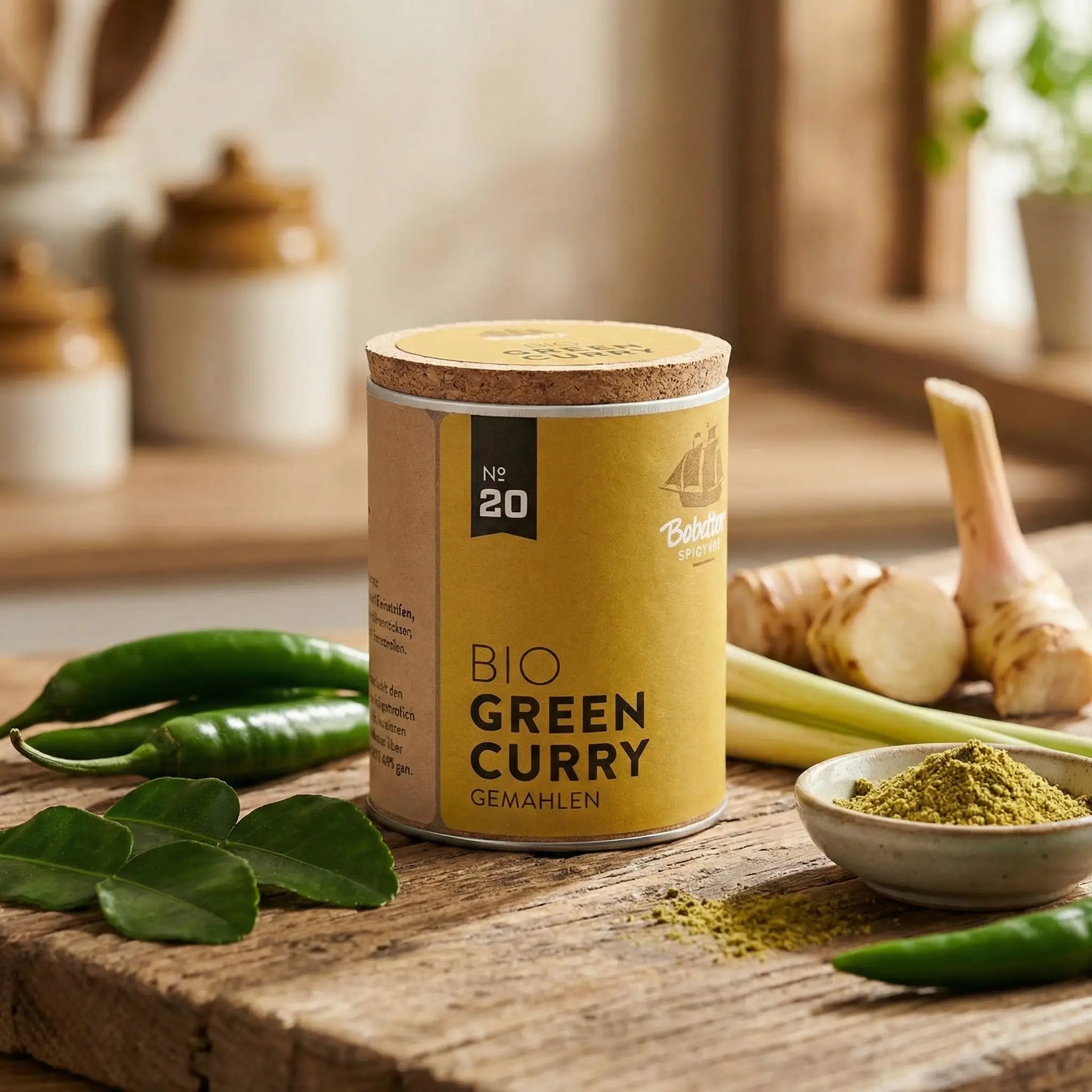 BIO-Green Curry Dose 50g Santos Gourmet