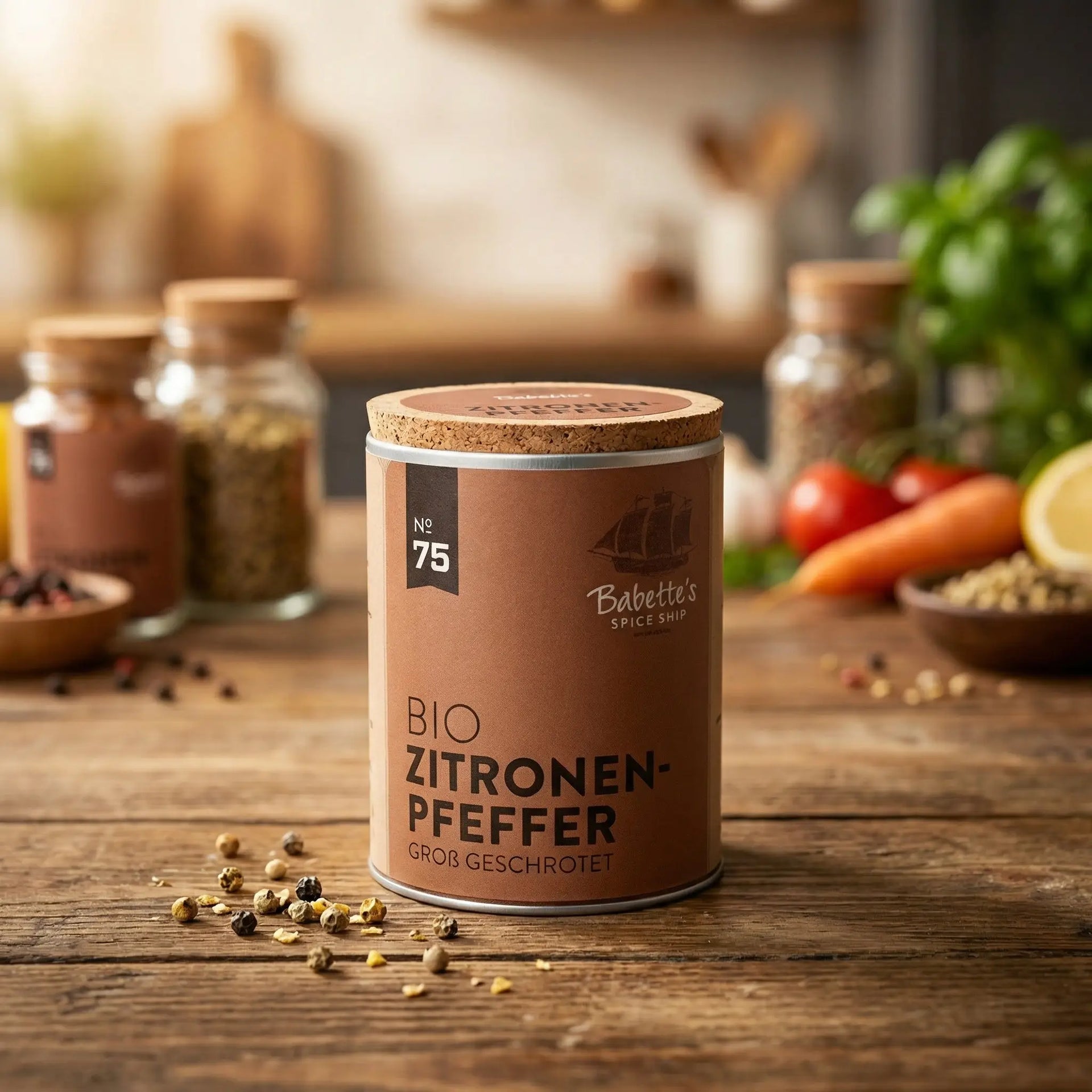 BIO-Zitronenpfeffer Dose 50g Santos Gourmet