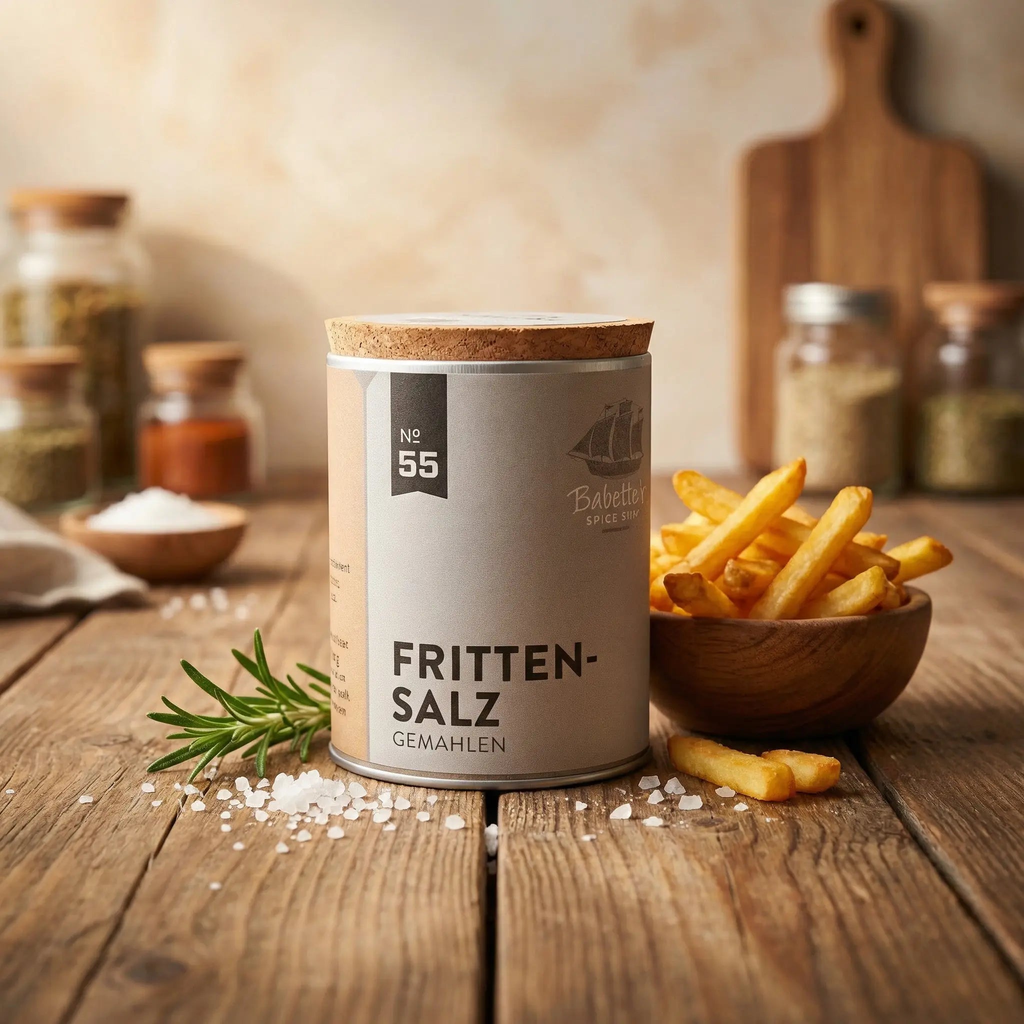 Frittensalz Dose 80g Santos Gourmet