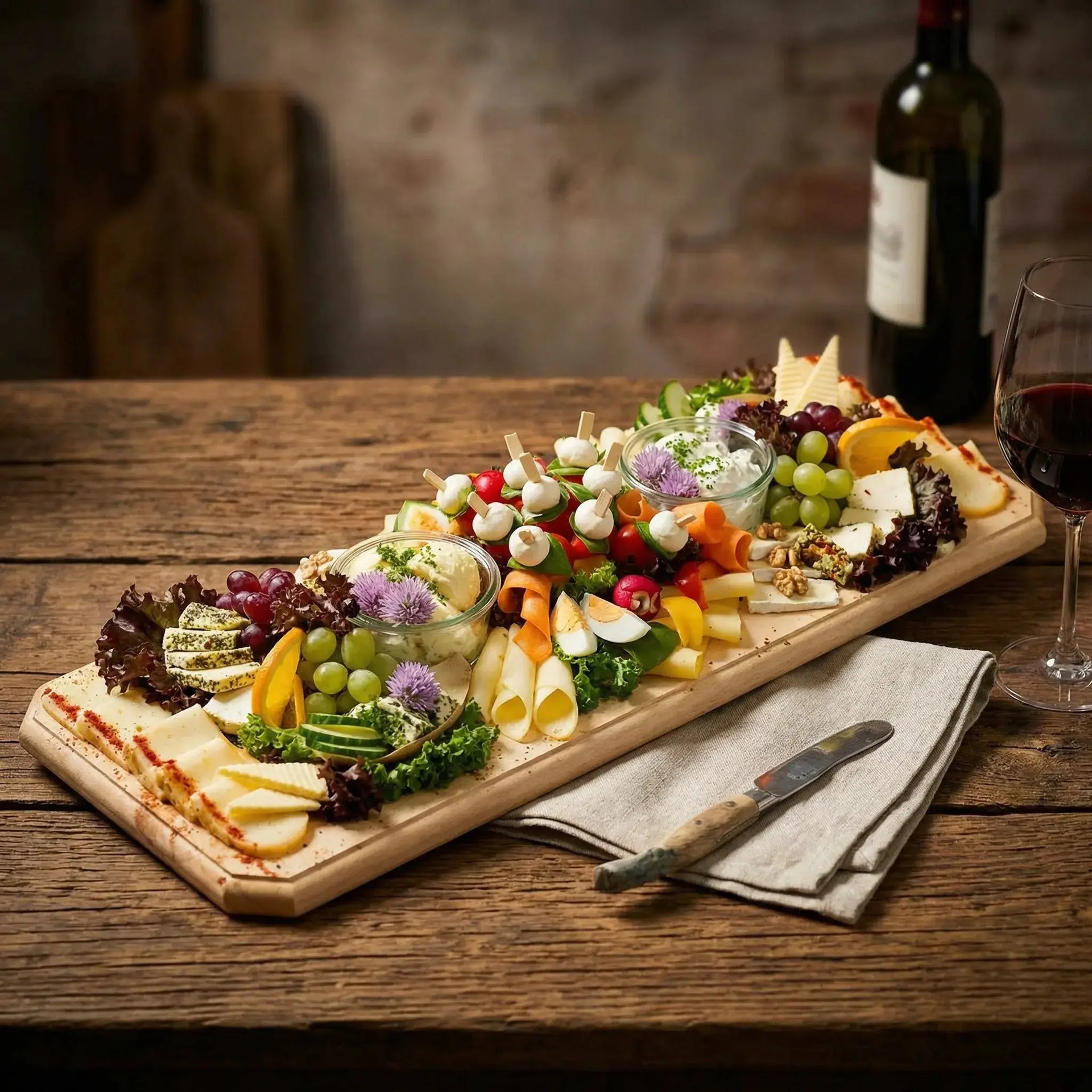 Gourmet Cheese Tapas Plate for Yacht Catering - Perfect for 4+ Guests with Accompaniments by santos gourmet Santos Gourmet