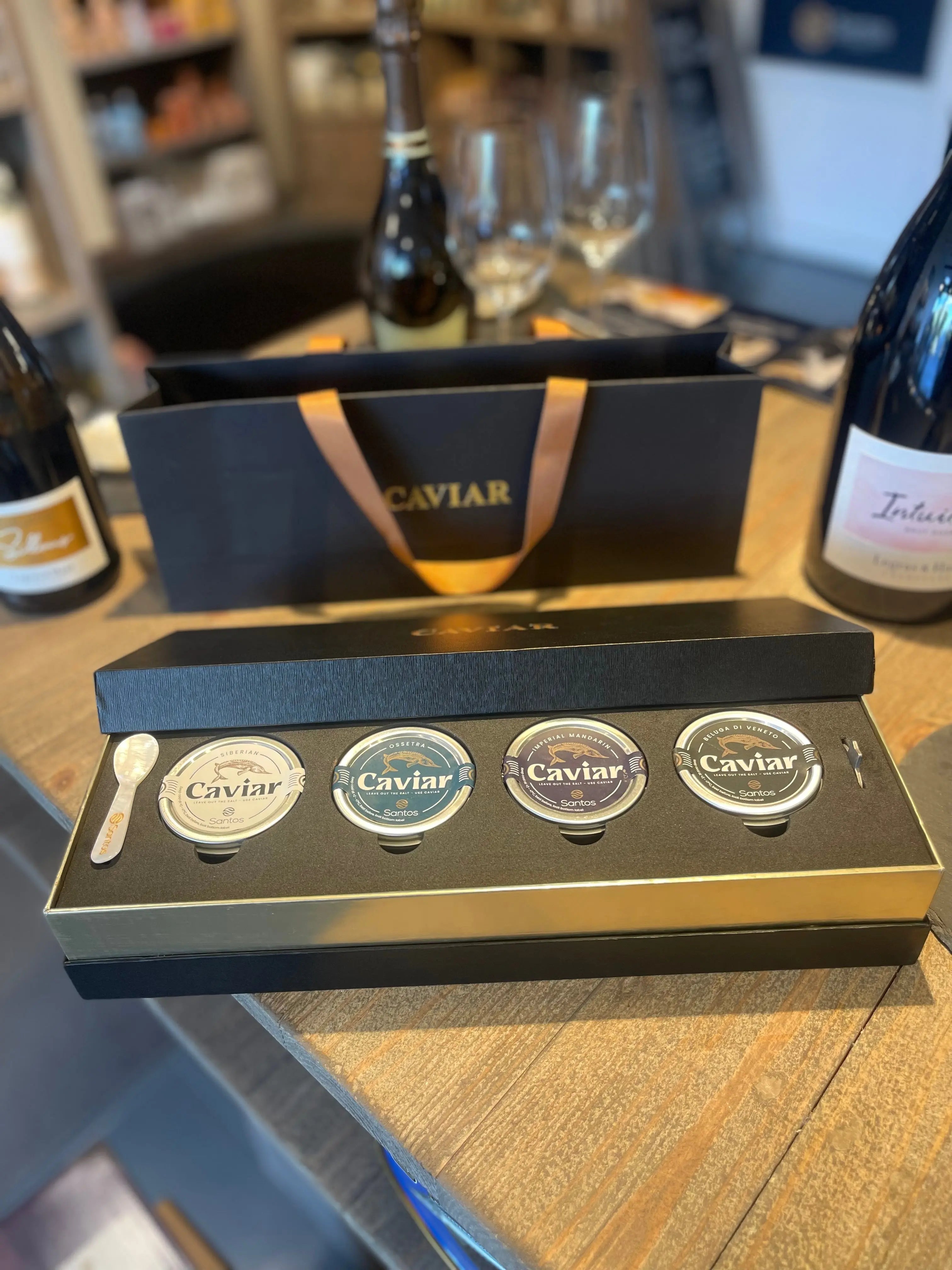 Caviar Tasting Gift Box - 4x50gr Santos Gourmet