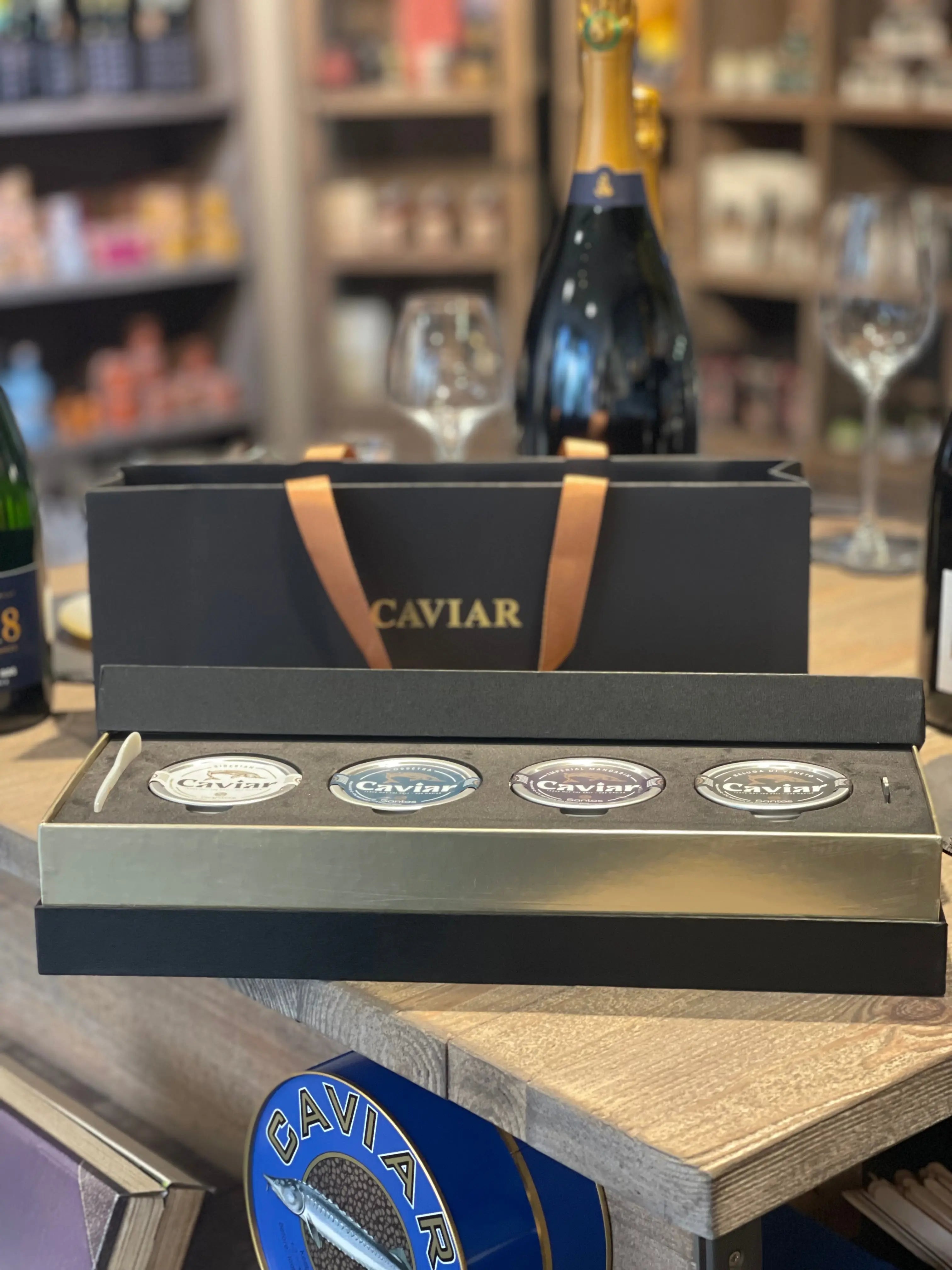 Caviar Tasting Gift Box - 4x50gr Santos Gourmet