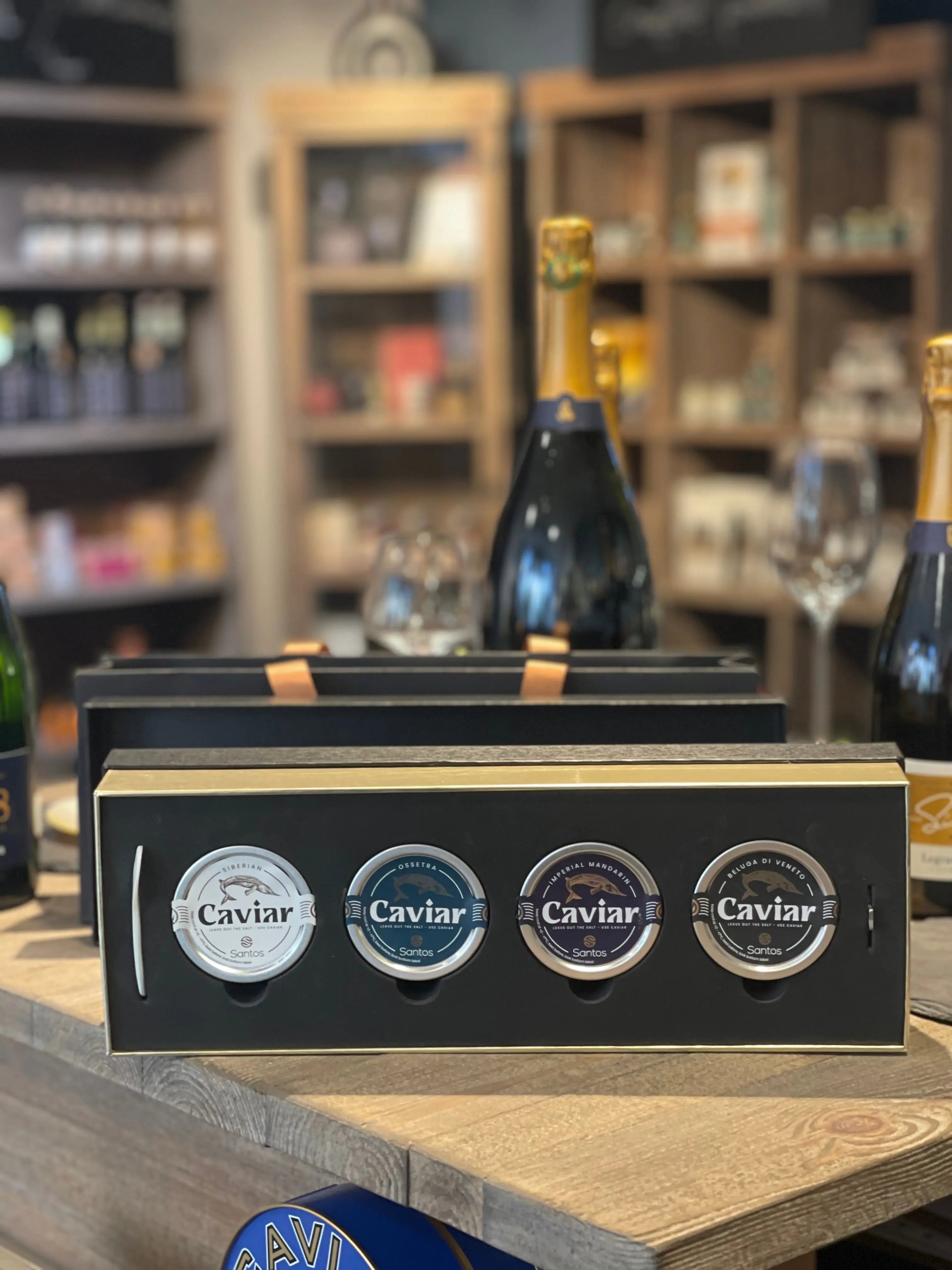 Caviar Tasting Gift Box - 4x50gr Santos Gourmet