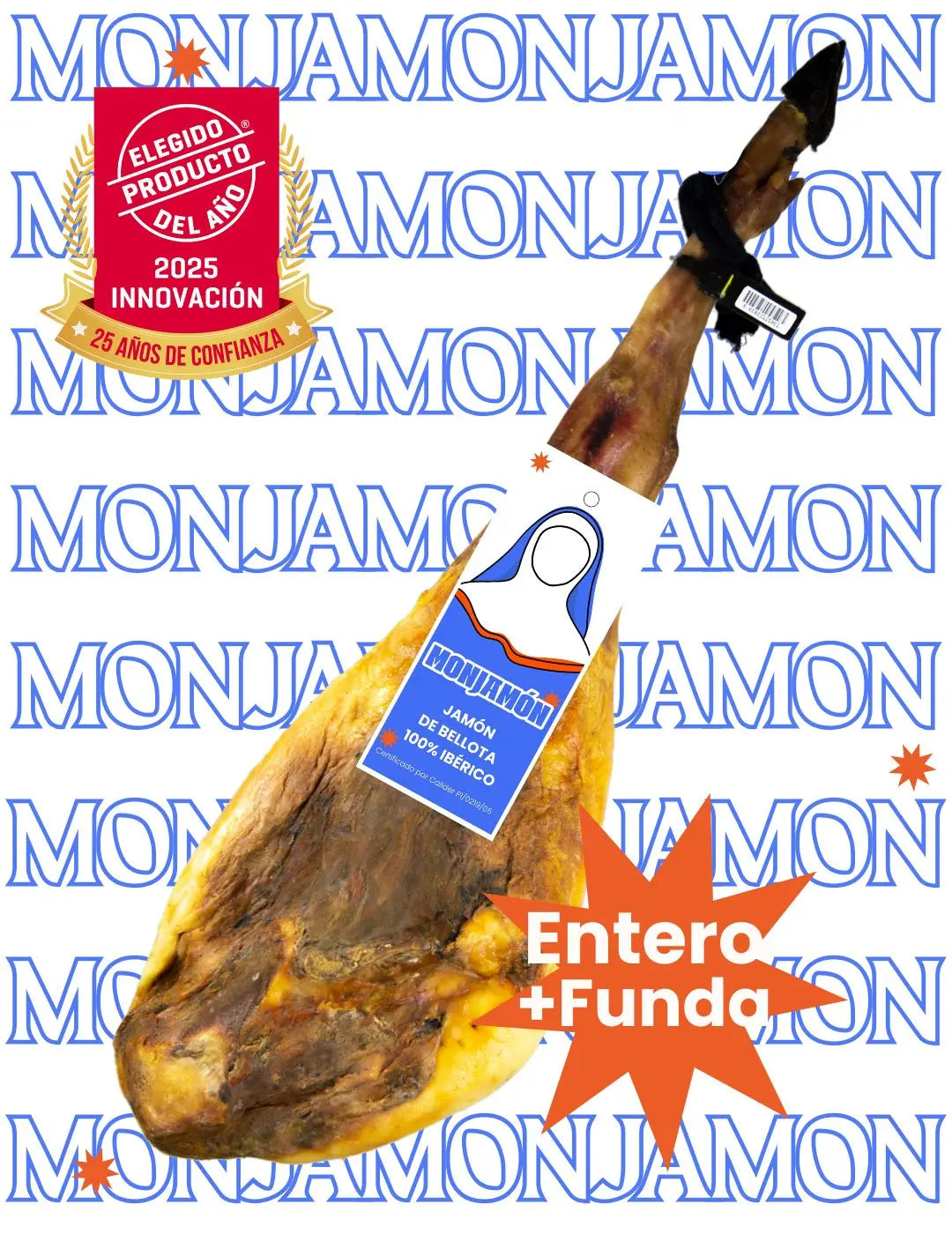 Jamón de Bellota 100% Ibérico +42 Meses | Certificado BRIDA NEGRA MONJAMON Y MAS