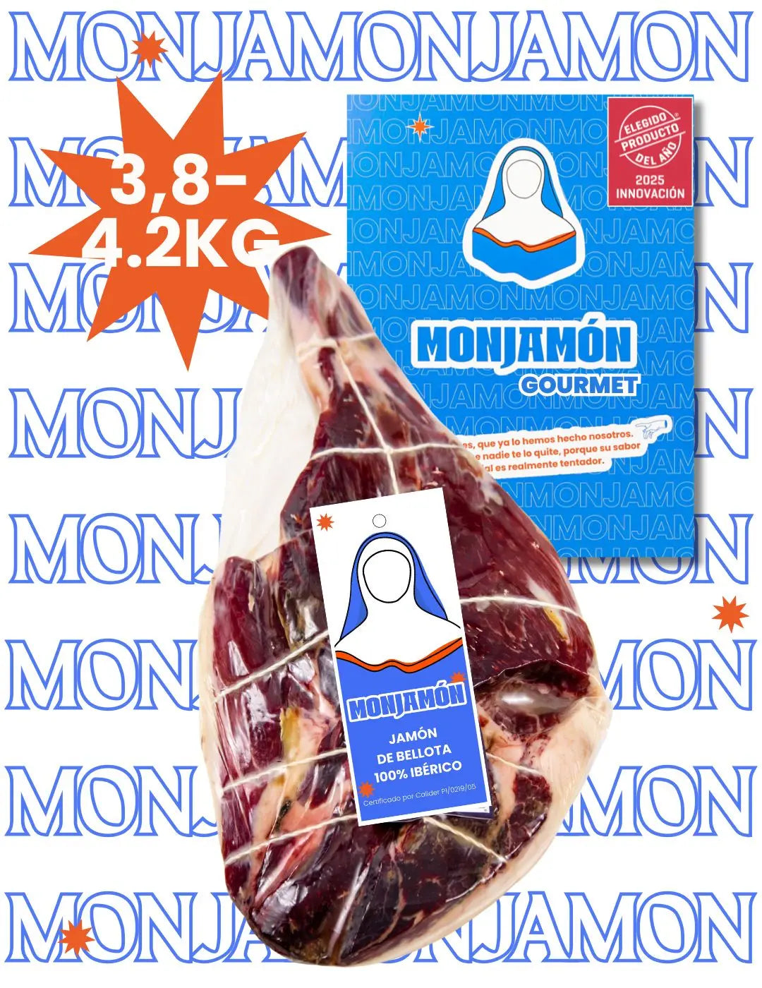 Jamón de Bellota 100% Ibérico +42 Meses | Certificado BRIDA NEGRA MONJAMON Y MAS
