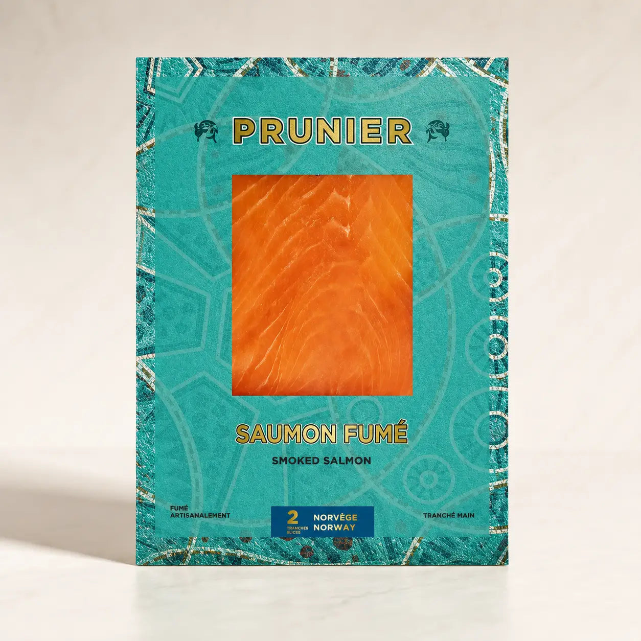PRUNIER Norwegian Smoked Salmon Slices – 160 g Santos Gourmet