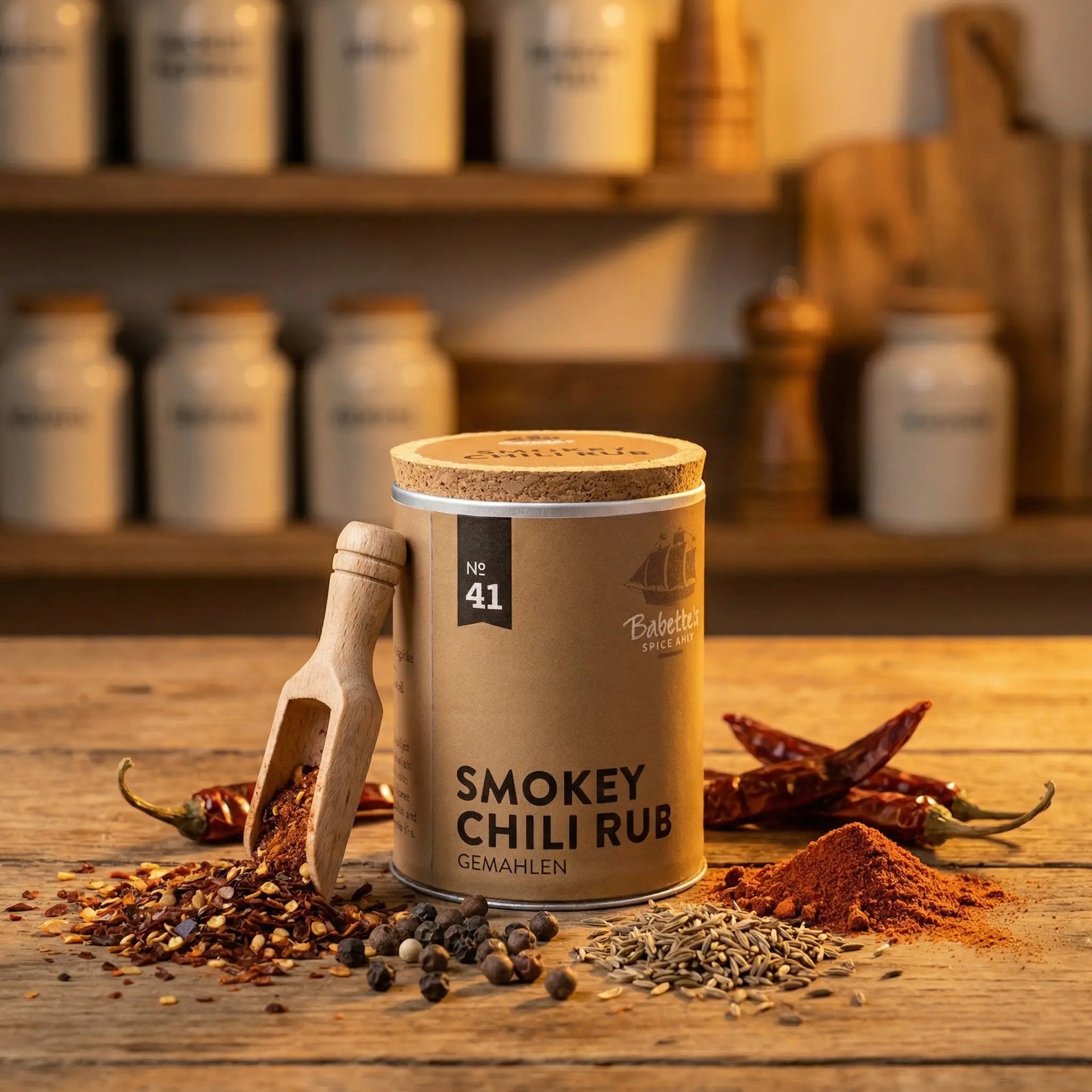Smokey Chili Rub Dose 50g Santos Gourmet