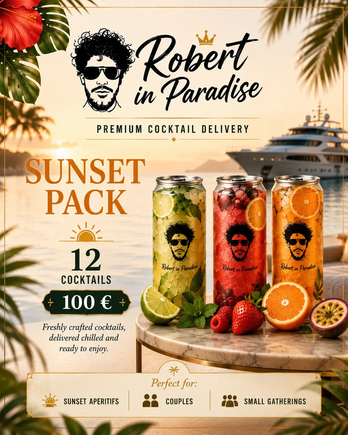 Sunset Pack – 12 Premium Cocktails Santos Gourmet