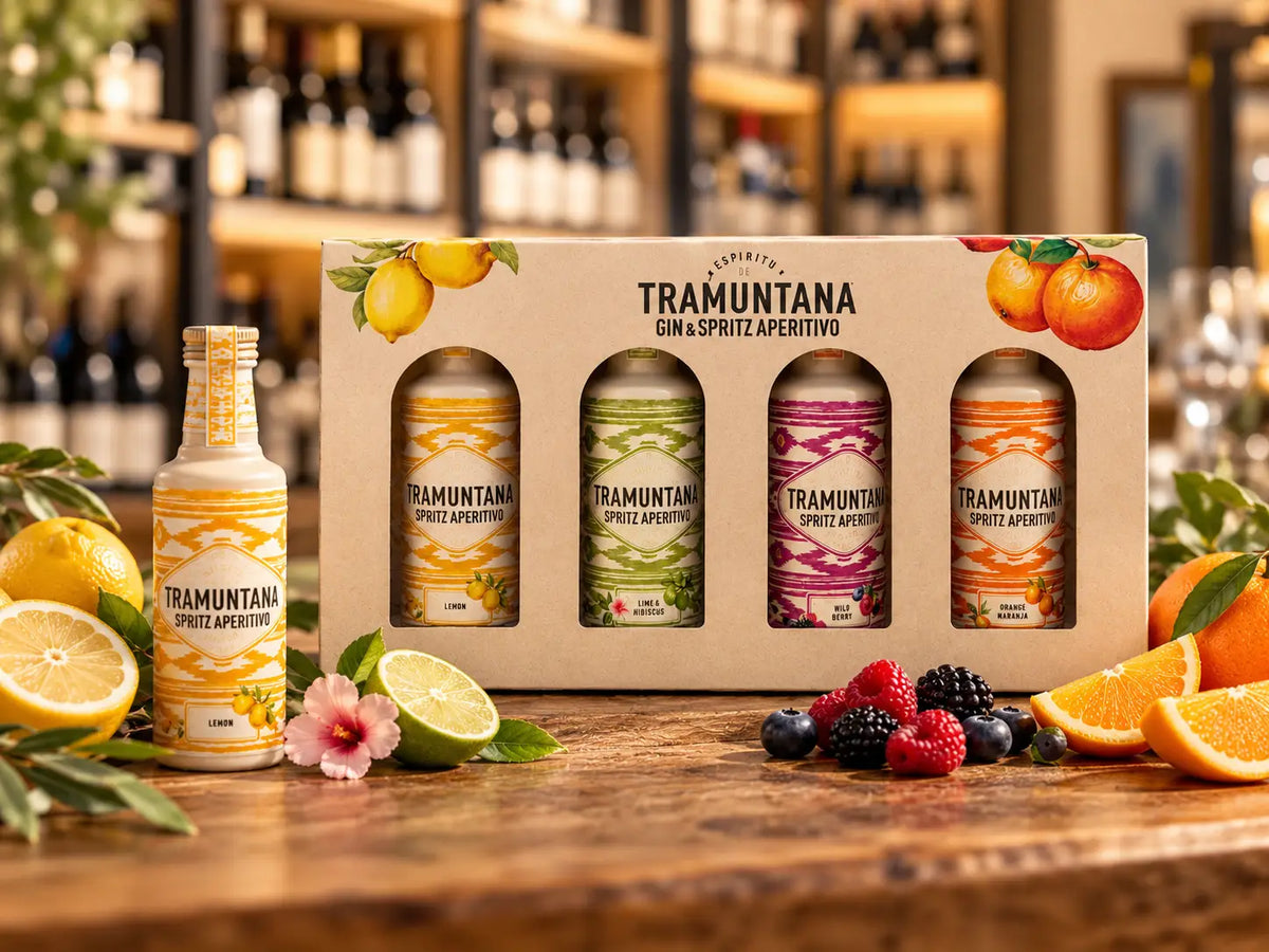 Tramuntana Gin & Spritz Aperitivo Gift Set – 4 x 100 ml Santos Gourmet