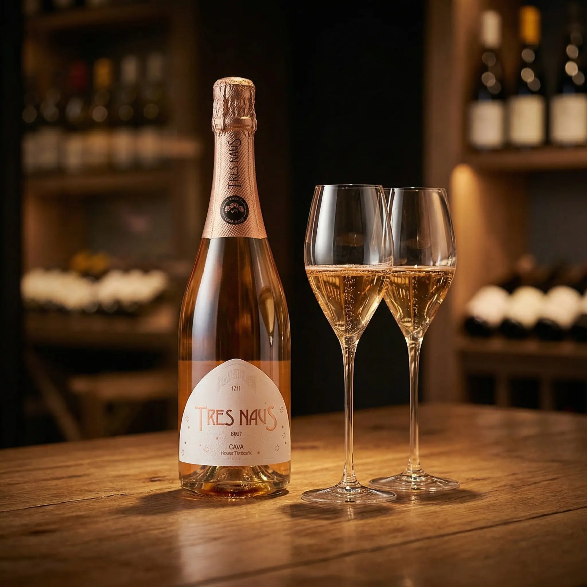 buy cava I Cava Tres Naus Brut Rosado Santos Gourmet