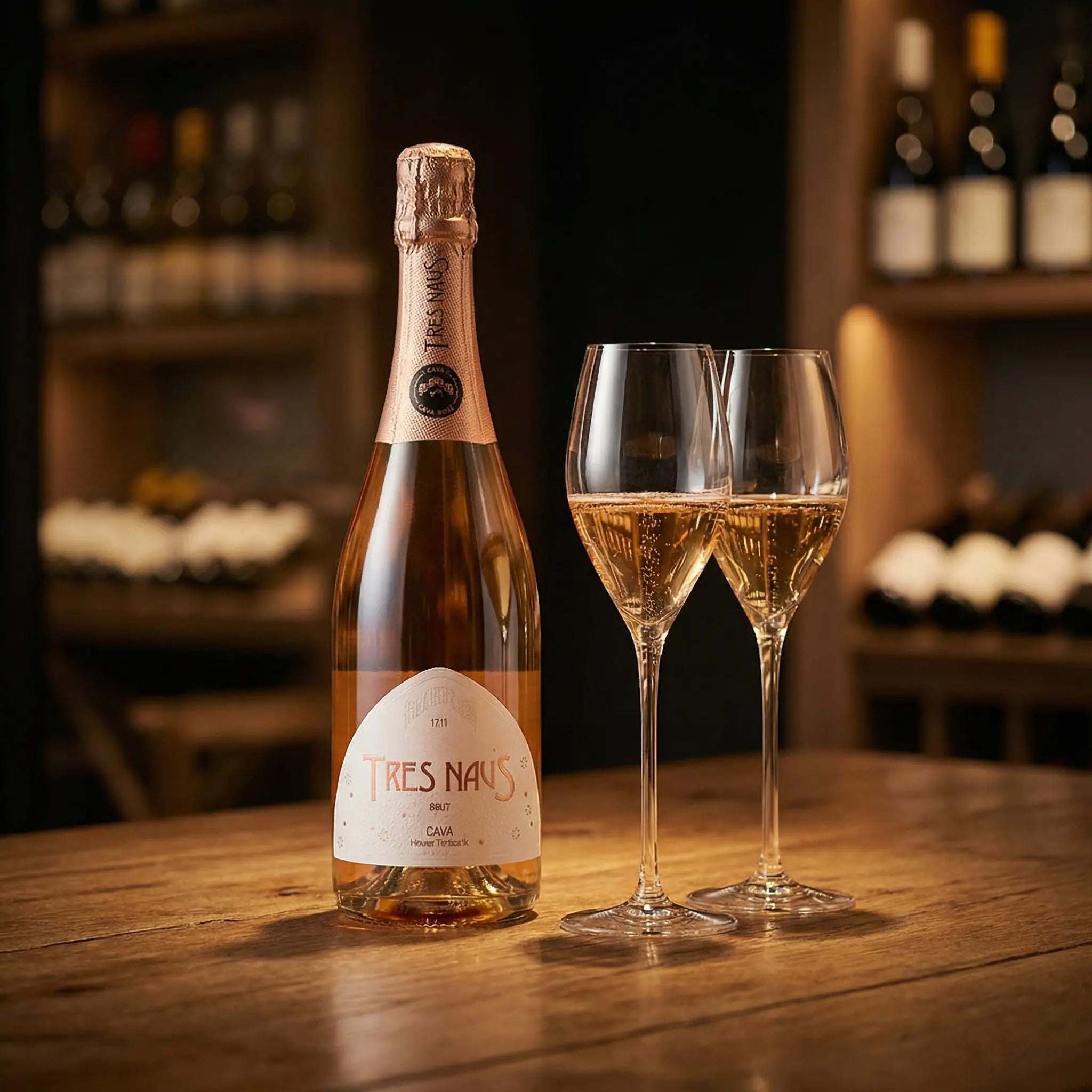 buy cava I Cava Tres Naus Brut Rosado Santos Gourmet