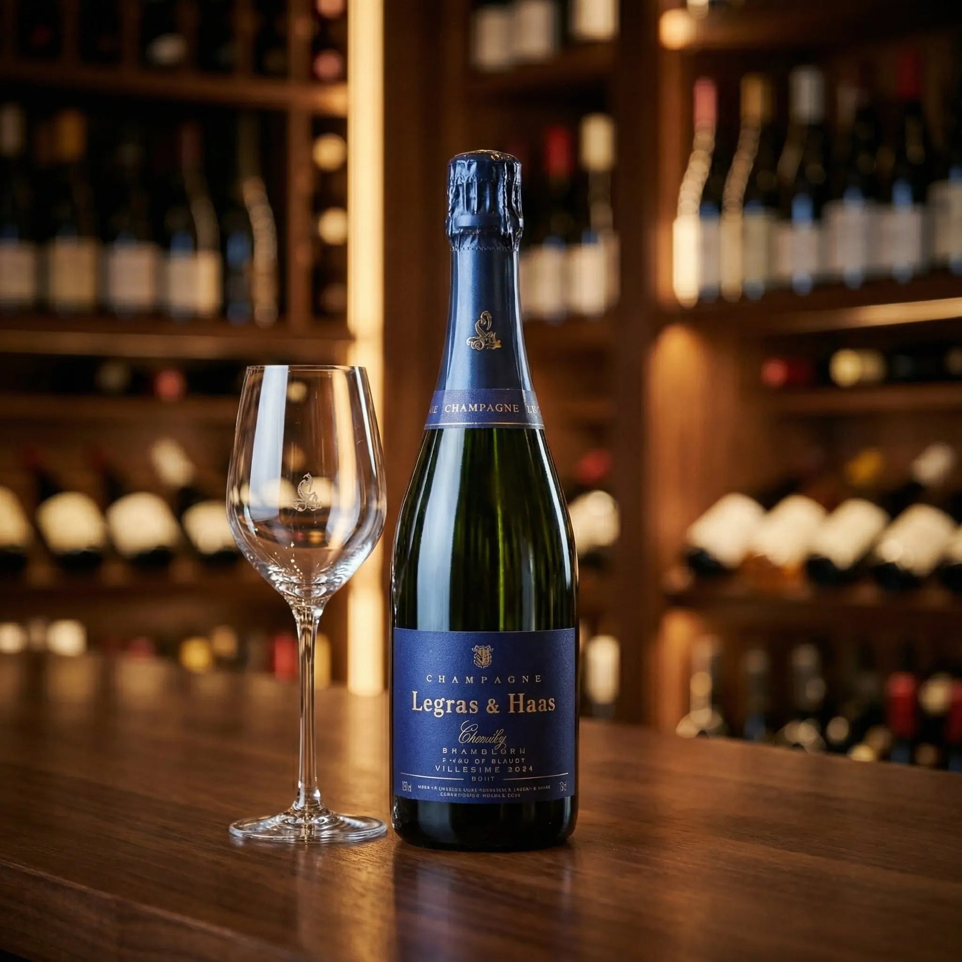 Champagne Legras & Haas Blanc de Blancs Vintage 2014 Grand Cru | 1.5 l Magnum Santos Gourmet