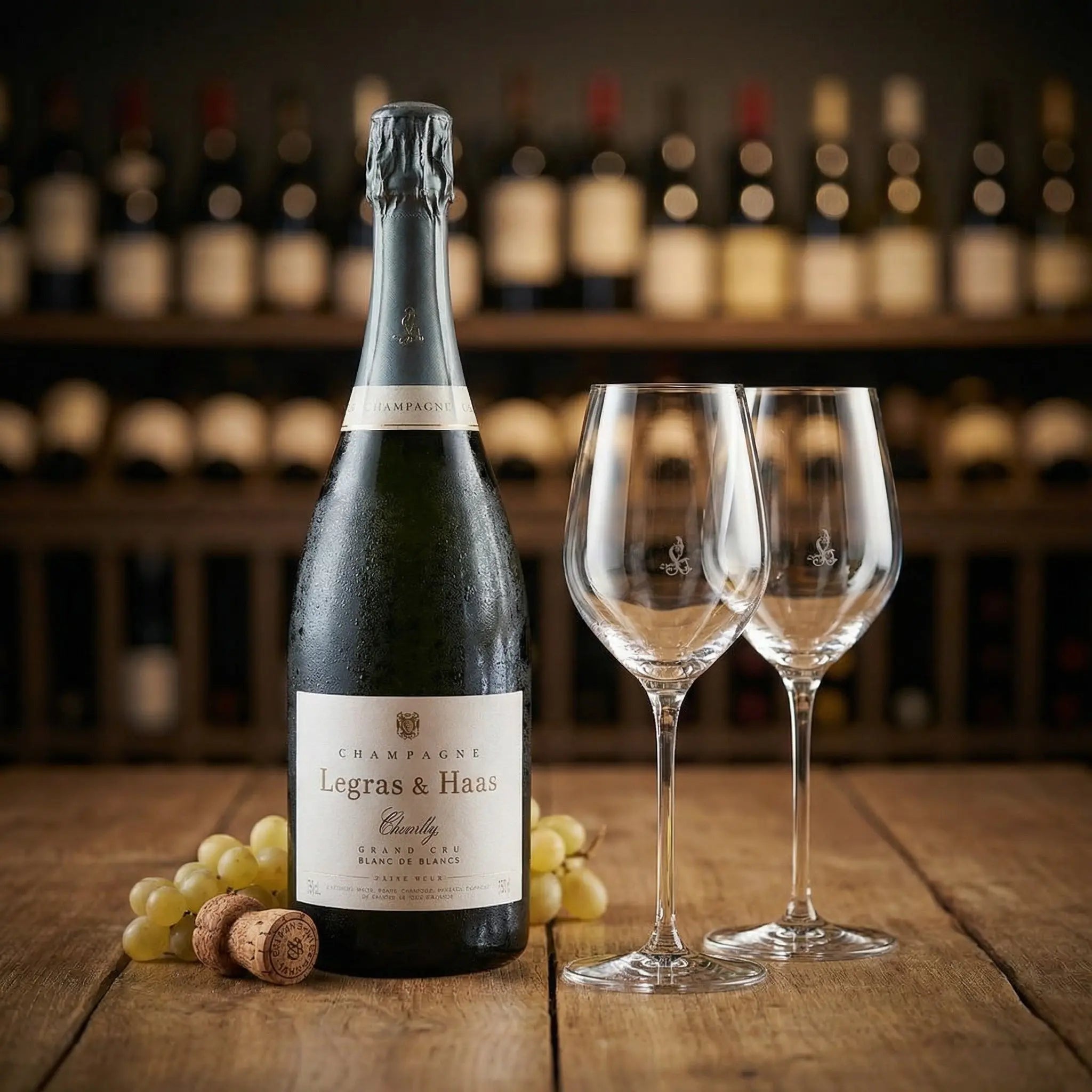 Champagne Legras & Haas Blanc de Blancs Grand Cru | 1.5 l Magnum Santos Gourmet