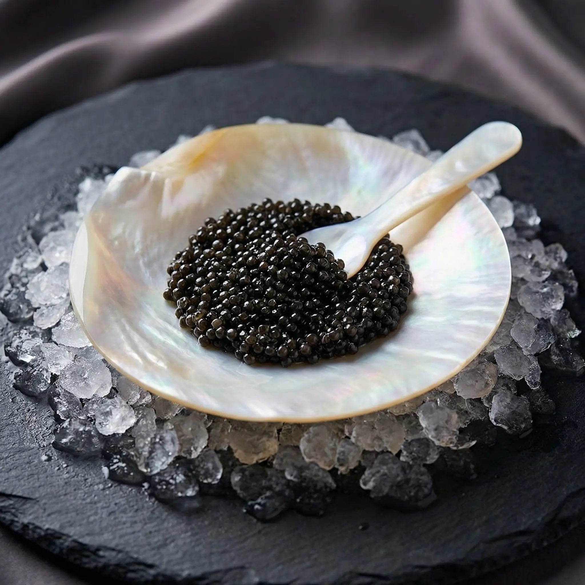 Caviar Perlmutschale 7 cm Santos Gourmet