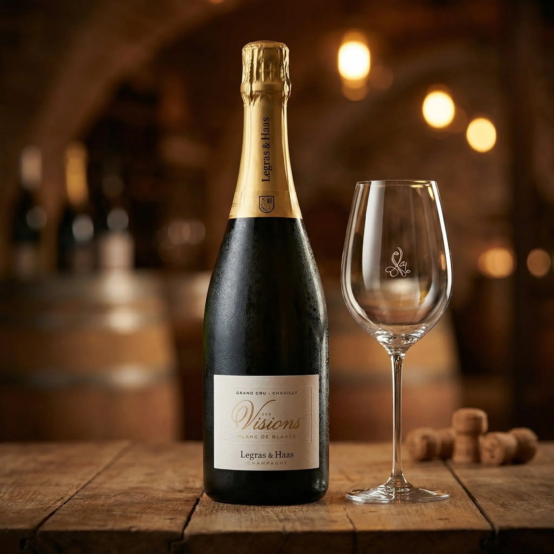 Champagne Legras & Haas Les Visions Blanc de Blancs Grand Cru | 0.75 l Santos Gourmet