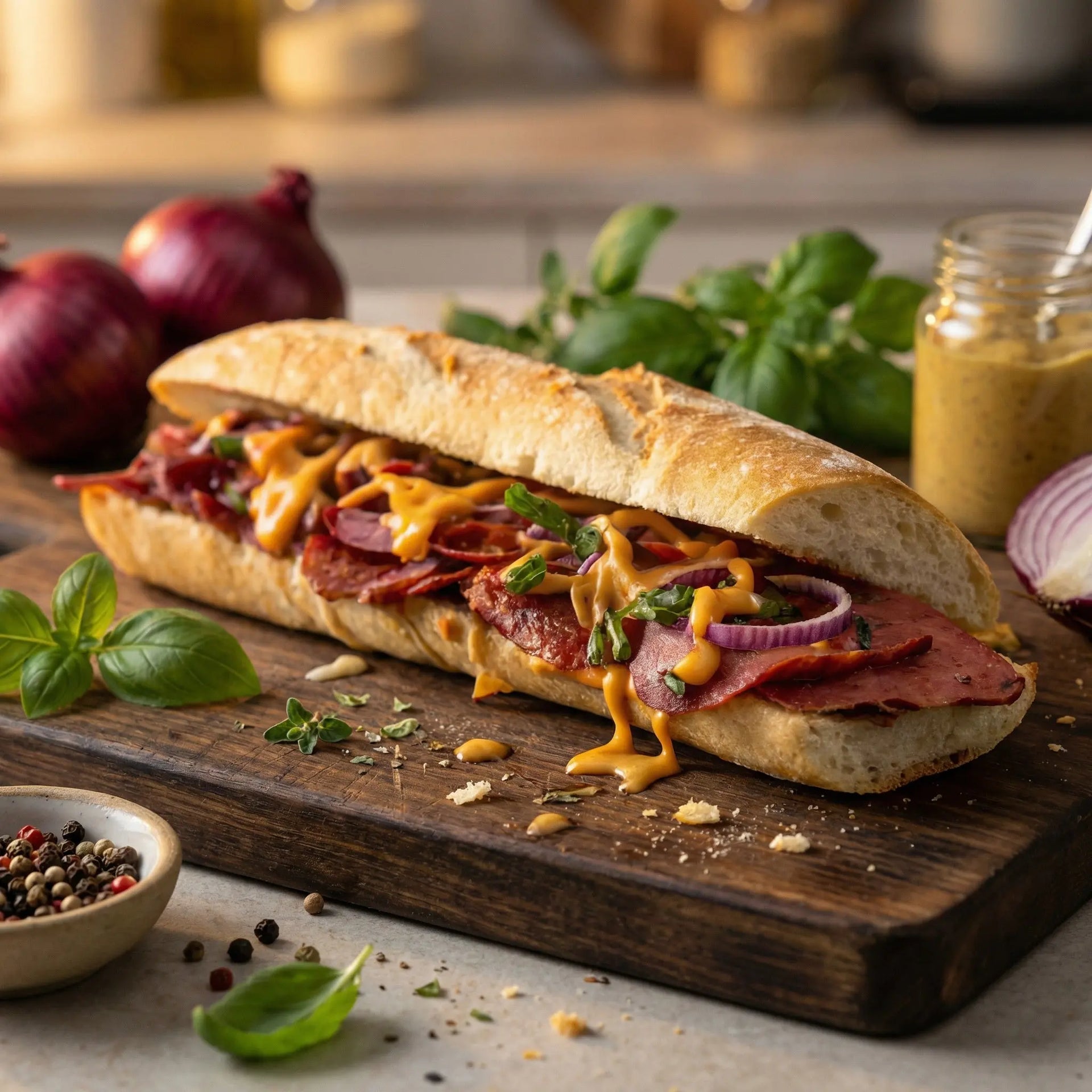 Catering Santos Gourmet Baguettes - 3 Pack with Chicken, Jamon & Veggie Fillings Santos Gourmet