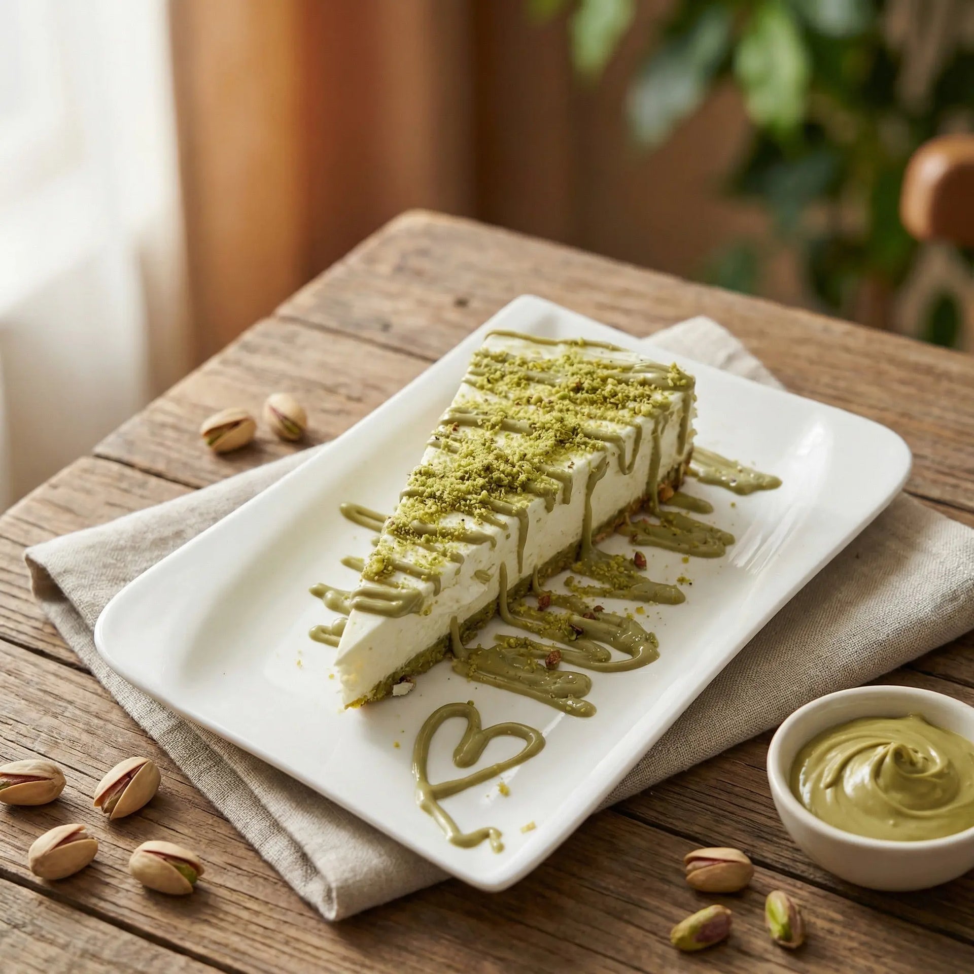 catering Pistachio Cheesecake Santos Gourmet