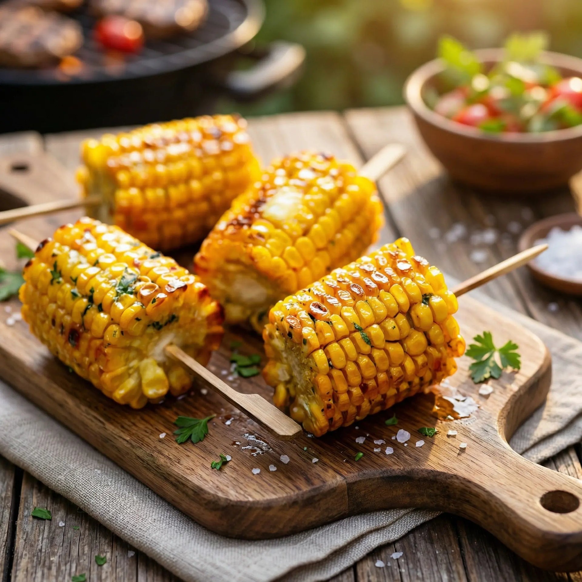 Santos Gourmet Corn Cob Pieces - 6 Pack for Grilling, Smoking, & Flavoring Meats Santos Gourmet