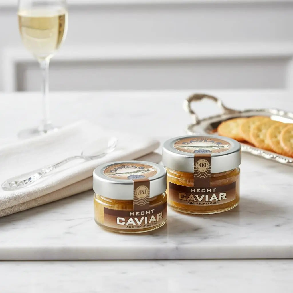 AKI Pike Caviar - Premium Quality, Golden Yellow, Affordable Luxury for Special Occasions Santos Gourmet