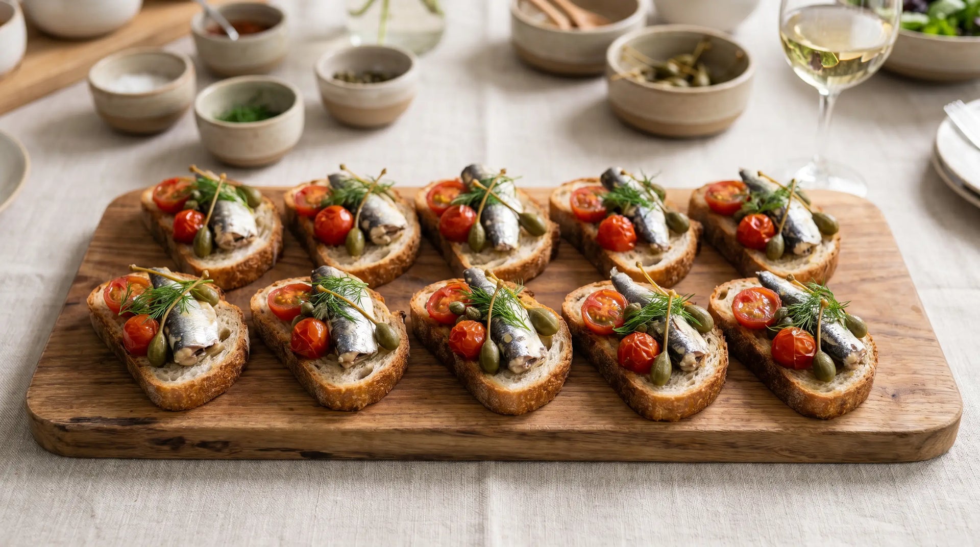 premium sardine toast (10pcs) from santos gourmet Santos Gourmet
